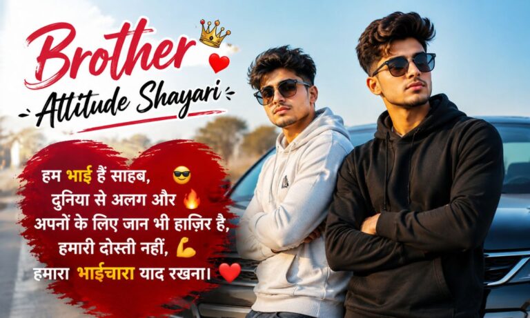 Brother Attitude Shayari