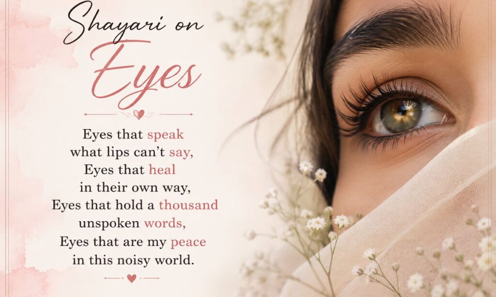Shayari on Eyes in English
