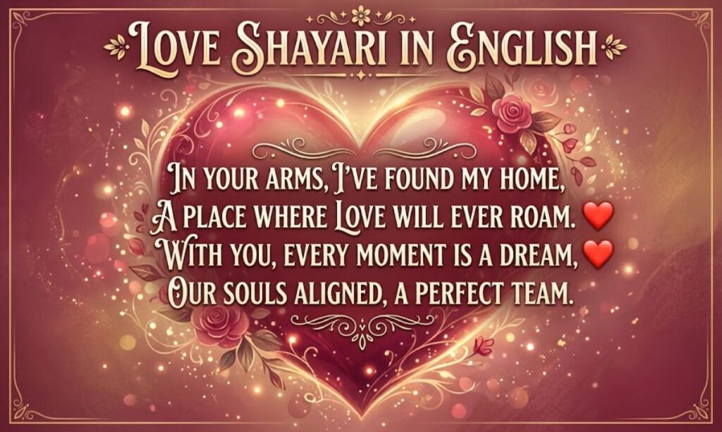 love shayari in english