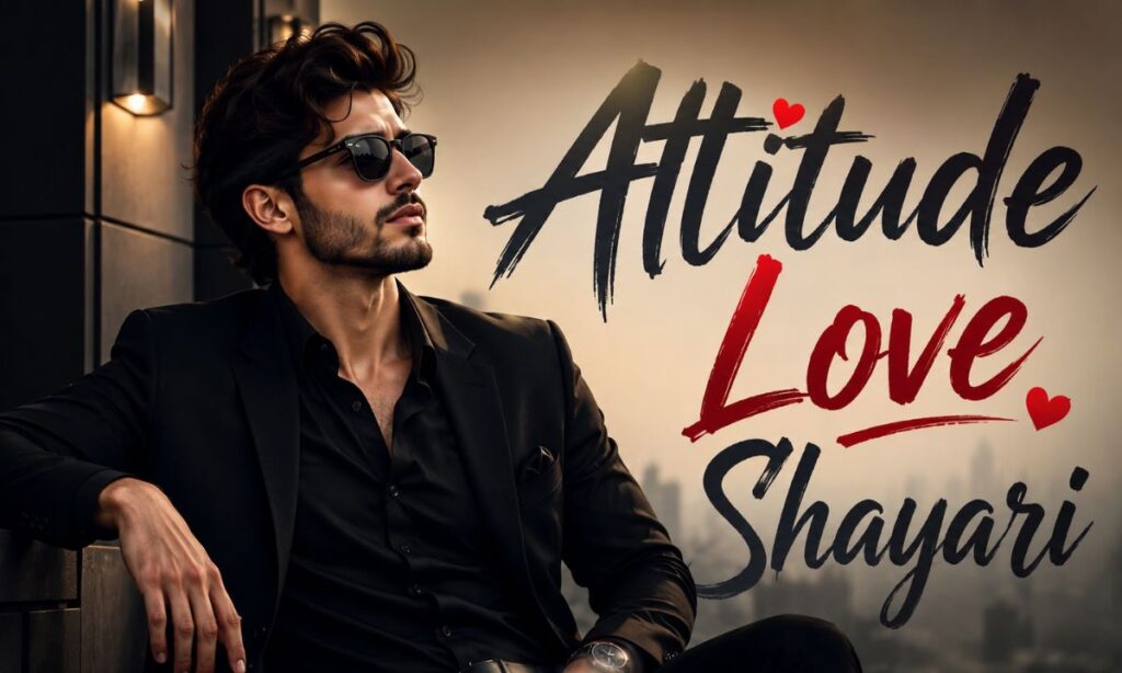 attitude love shayari