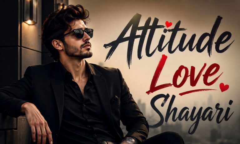 attitude love shayari