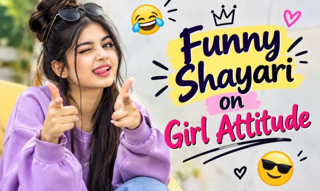 funny shayari on girl attitude